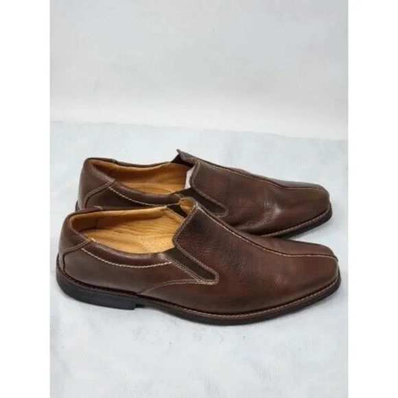 Sandro Mens Brown  leather Shoes Loafer Casual Comfort  Brazil 17019 size 12 D main image 7